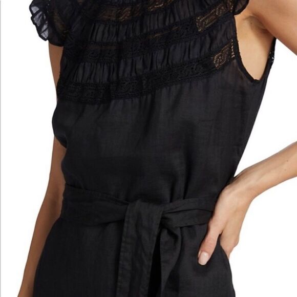 Frame Lace Inset Mini Dress Large NWT $258 - Picture 7 of 11